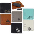 8" x 8" Leather Charging Mat