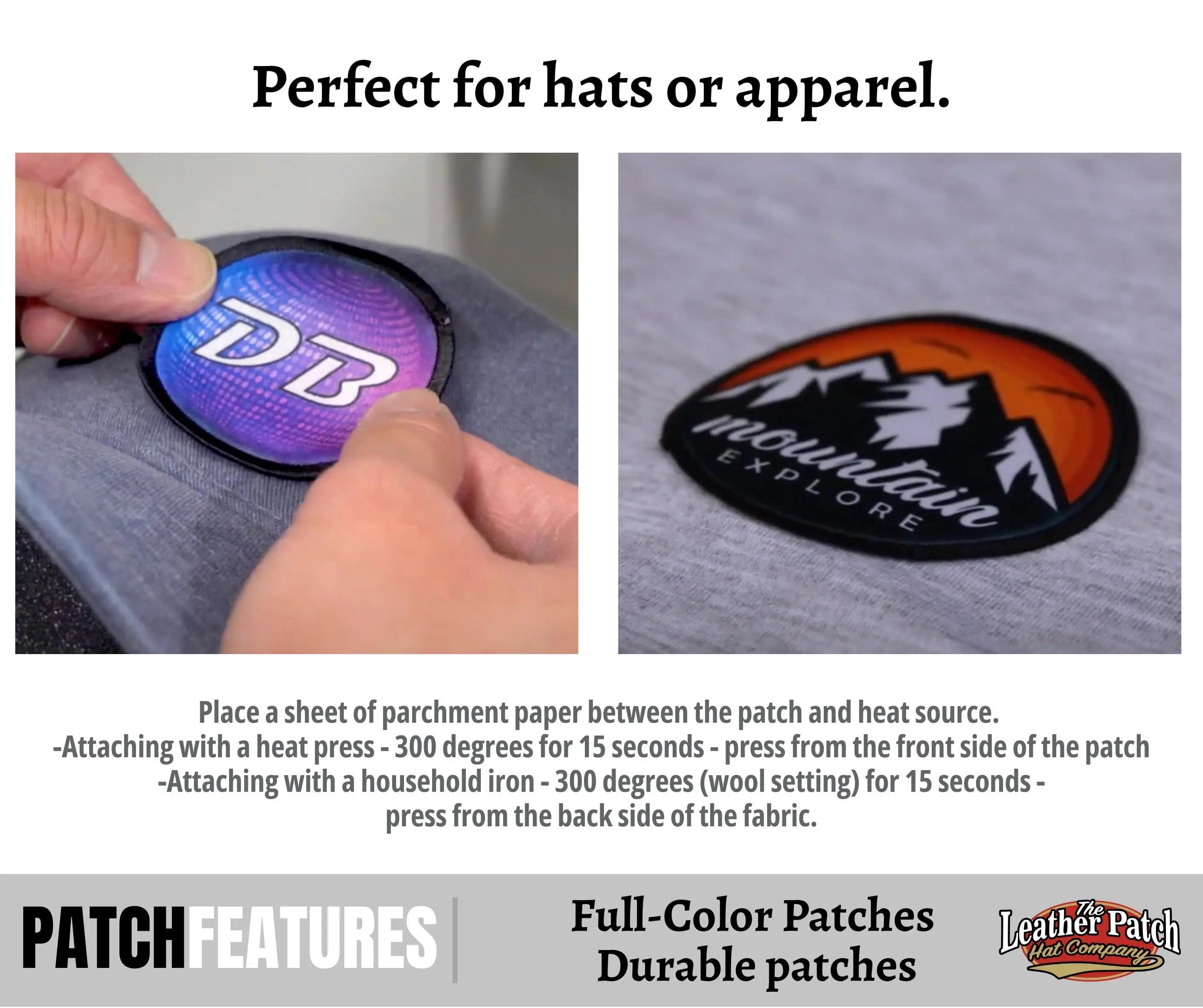 Full Color Dye Sublimation Custom Iron-On Patches
