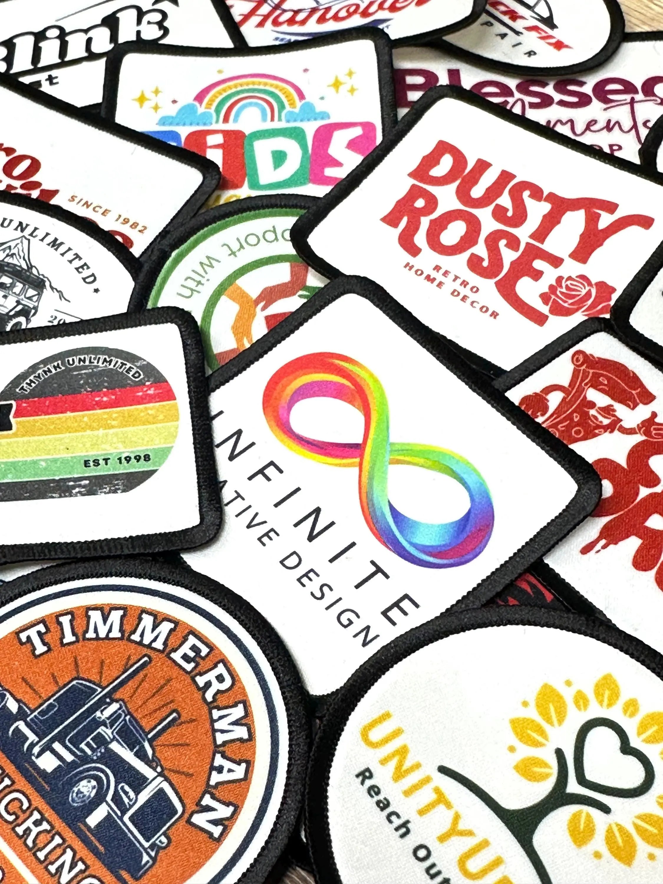 Full Color Dye Sublimation Custom Iron-On Patches
