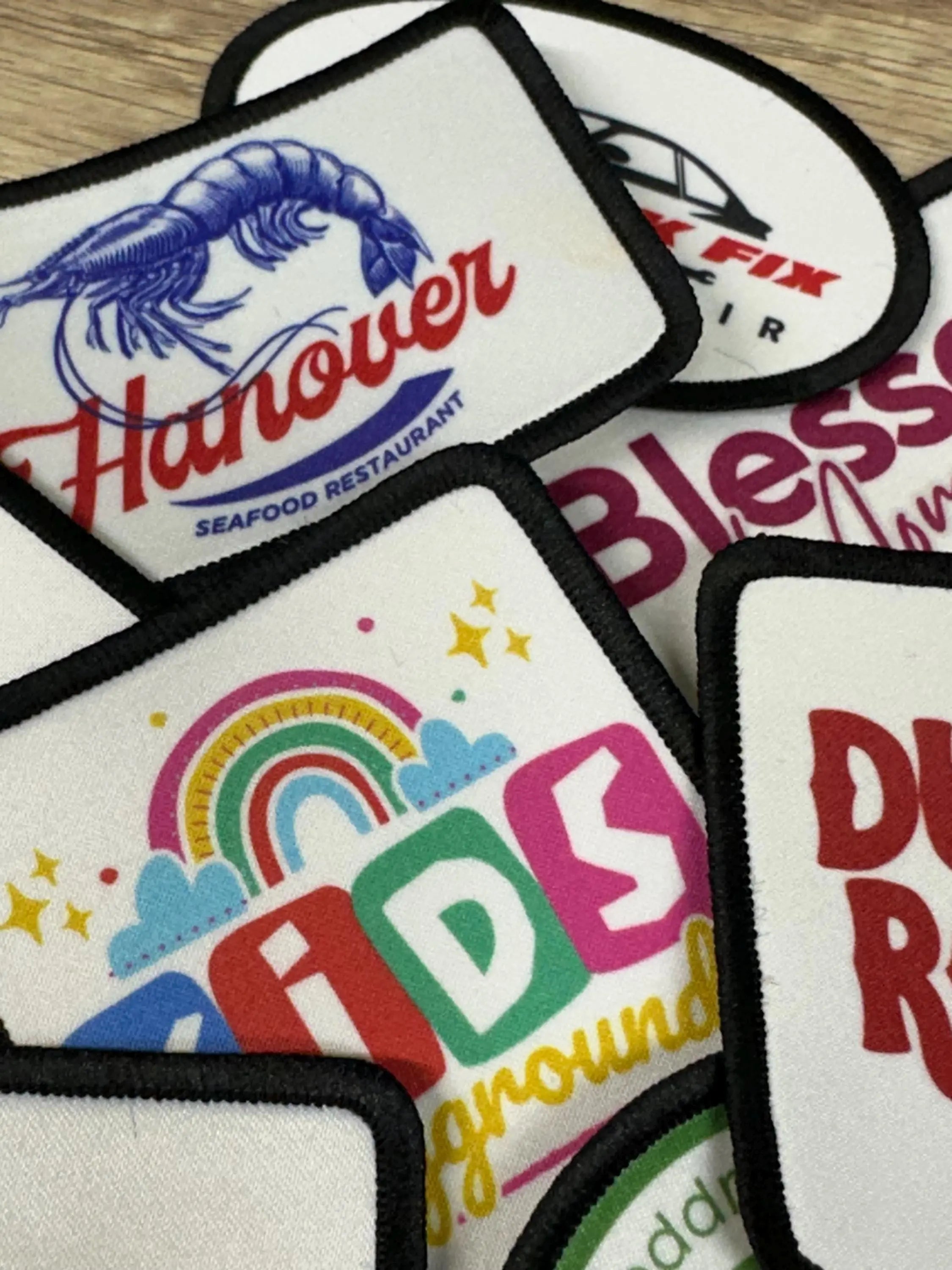 Full Color Dye Sublimation Custom Iron-On Patches