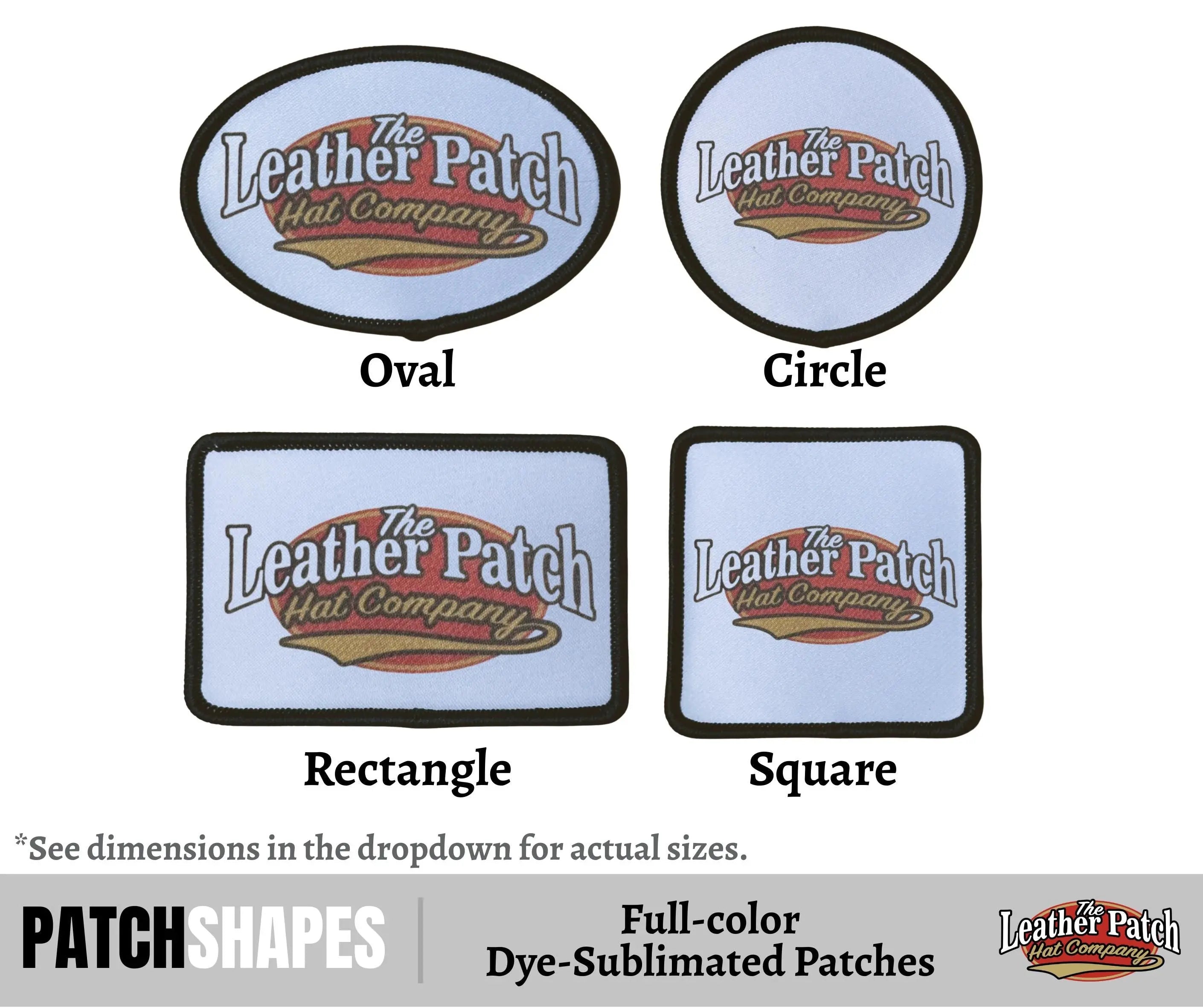 Full Color Dye Sublimation Custom Iron-On Patches